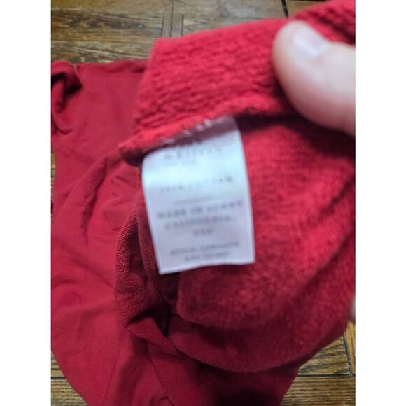 Frank & Eileen IZZIE Sweatshirt Party Dress TRIPLE FLEECE In  Cranberry Sz Large - Picture 5 of 5